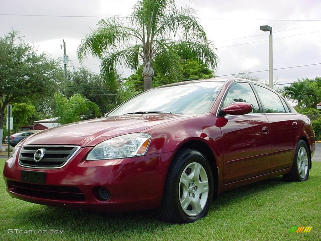 2004 Altima 2.5 S - Sonoma Sunset Pearl Red / Blond photo #1