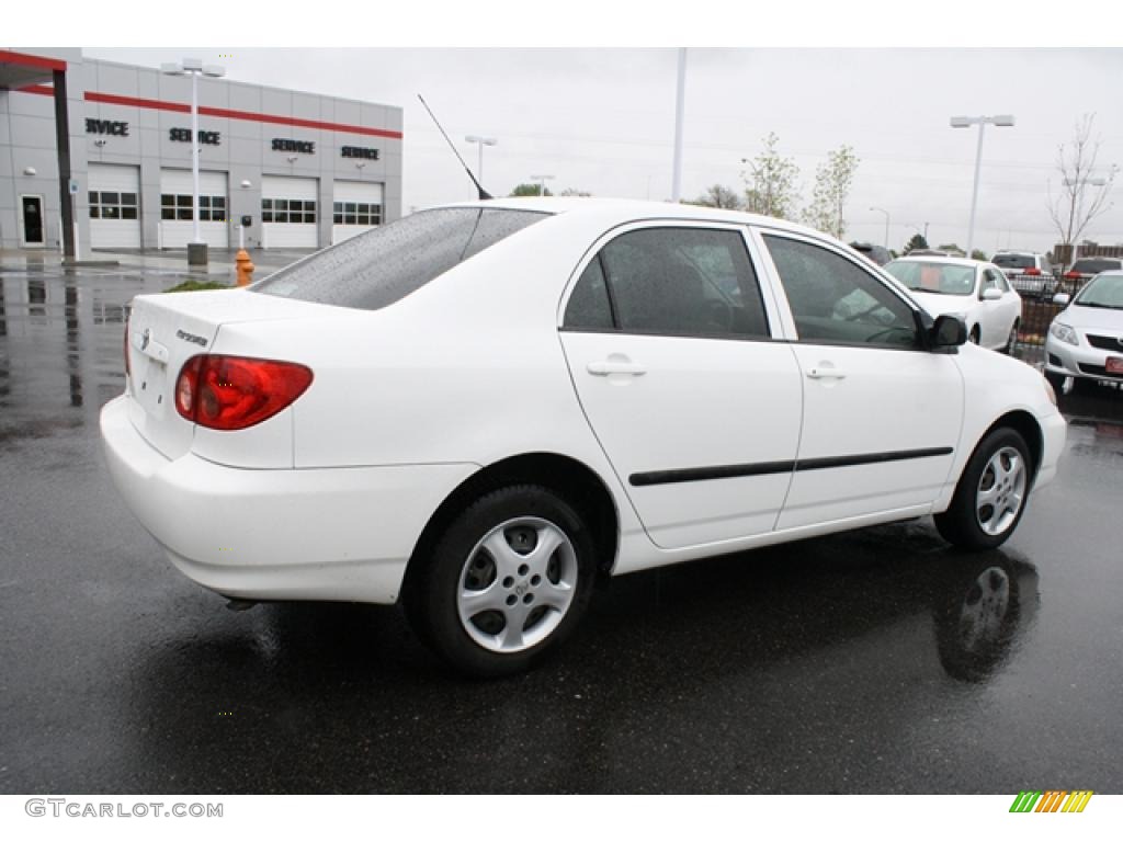 2008 Corolla CE - Super White / Beige photo #2