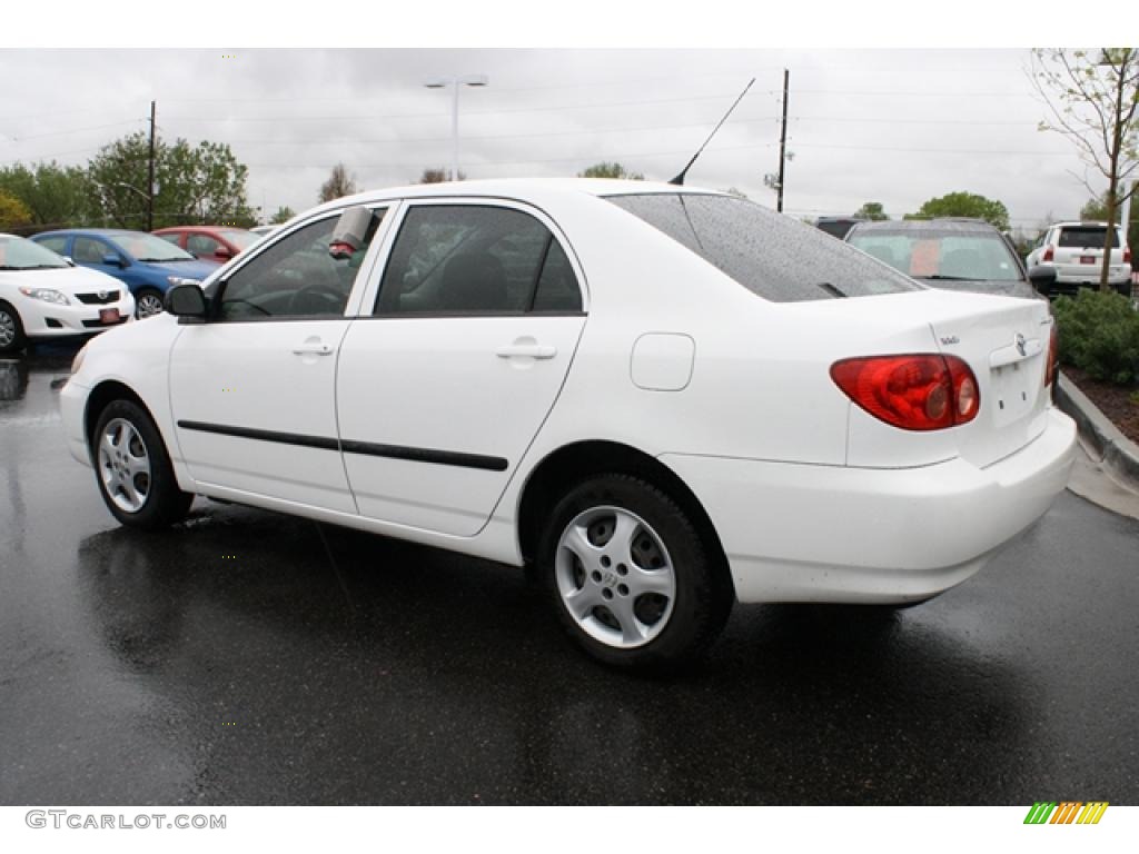 2008 Corolla CE - Super White / Beige photo #3