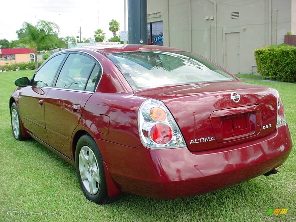2004 Altima 2.5 S - Sonoma Sunset Pearl Red / Blond photo #3