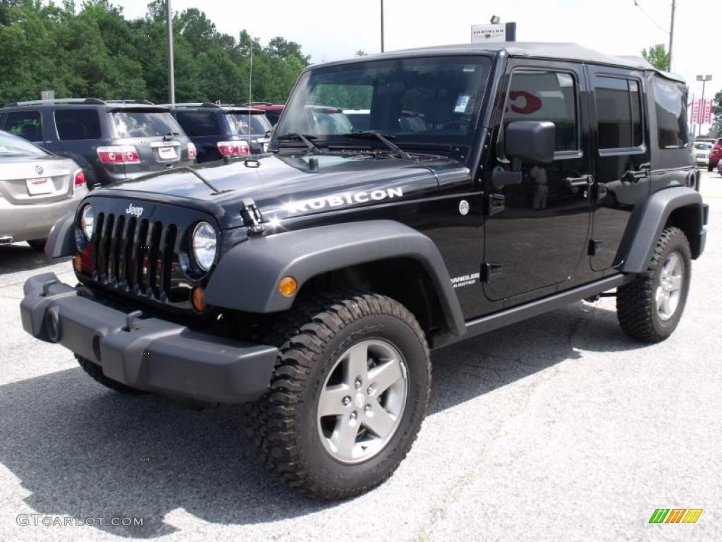 Black 2010 Jeep Wrangler Unlimited Rubicon 4x4 Exterior Photo #49868291