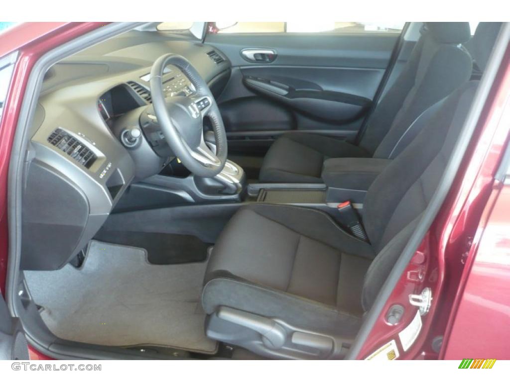 Black Interior 2010 Honda Civic LX-S Sedan Photo #49868396