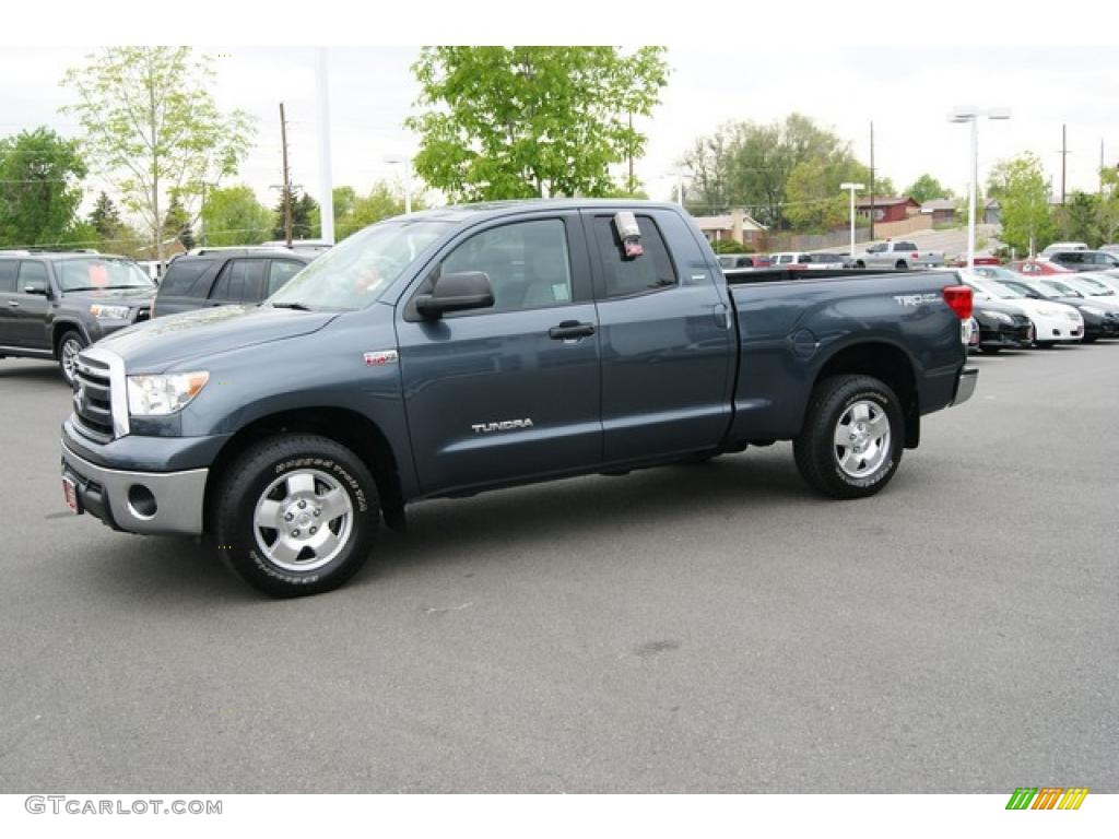 2010 Tundra TRD Double Cab 4x4 - Slate Gray Metallic / Graphite Gray photo #5