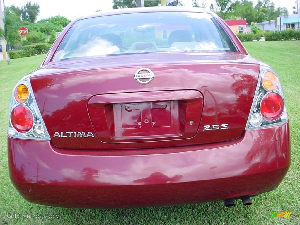 2004 Altima 2.5 S - Sonoma Sunset Pearl Red / Blond photo #4