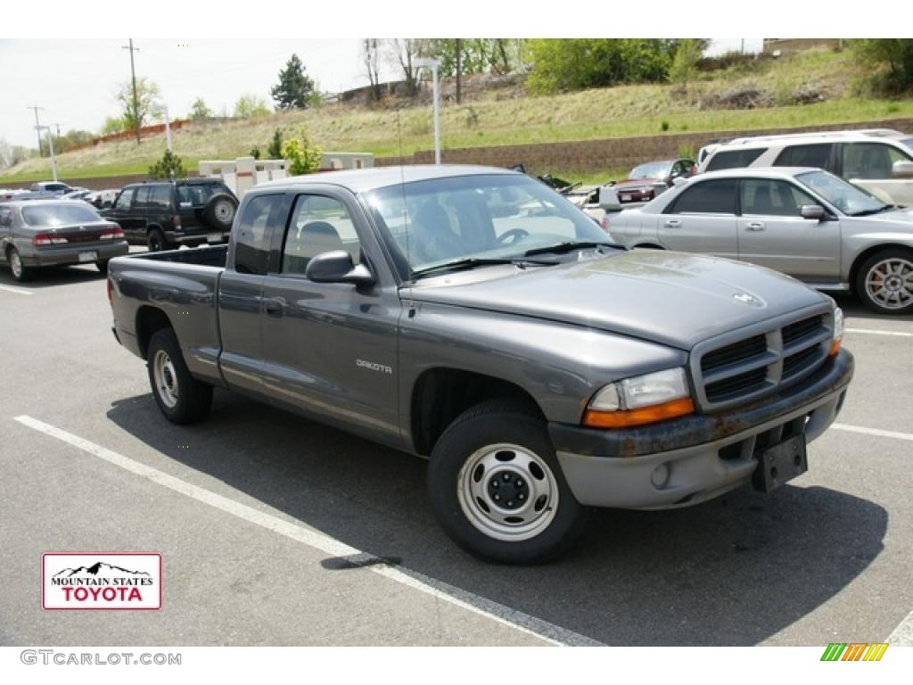 2001 Dakota Club Cab - Graphite Gray Pearl Metallic / Dark Slate Gray photo #1
