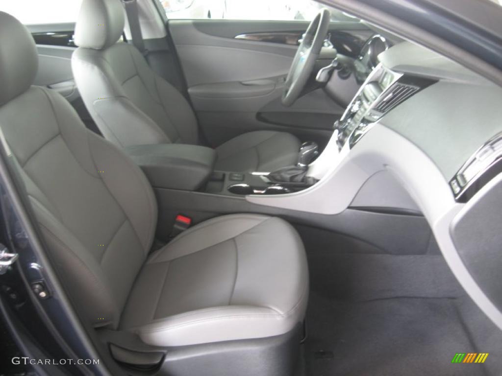 2011 Sonata Limited 2.0T - Pacific Blue Pearl / Gray photo #19