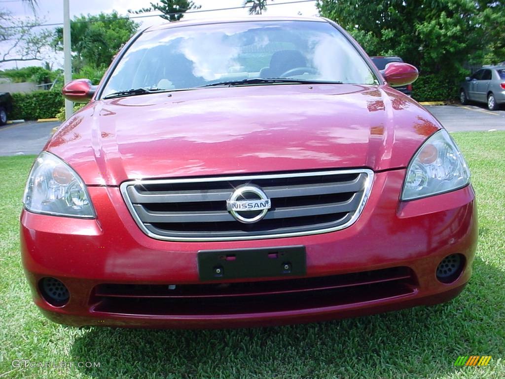 2004 Altima 2.5 S - Sonoma Sunset Pearl Red / Blond photo #10