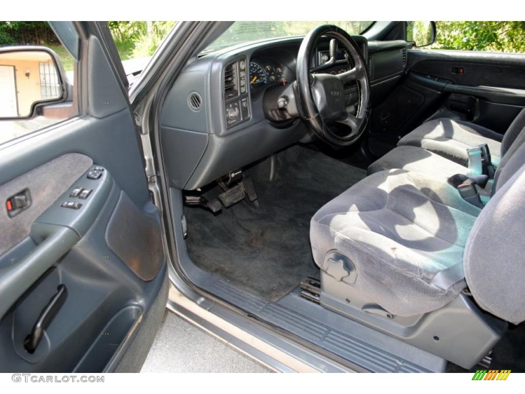 Pewter Interior 2000 GMC Sierra 1500 SLE Extended Cab 4x4 Photo #49872590
