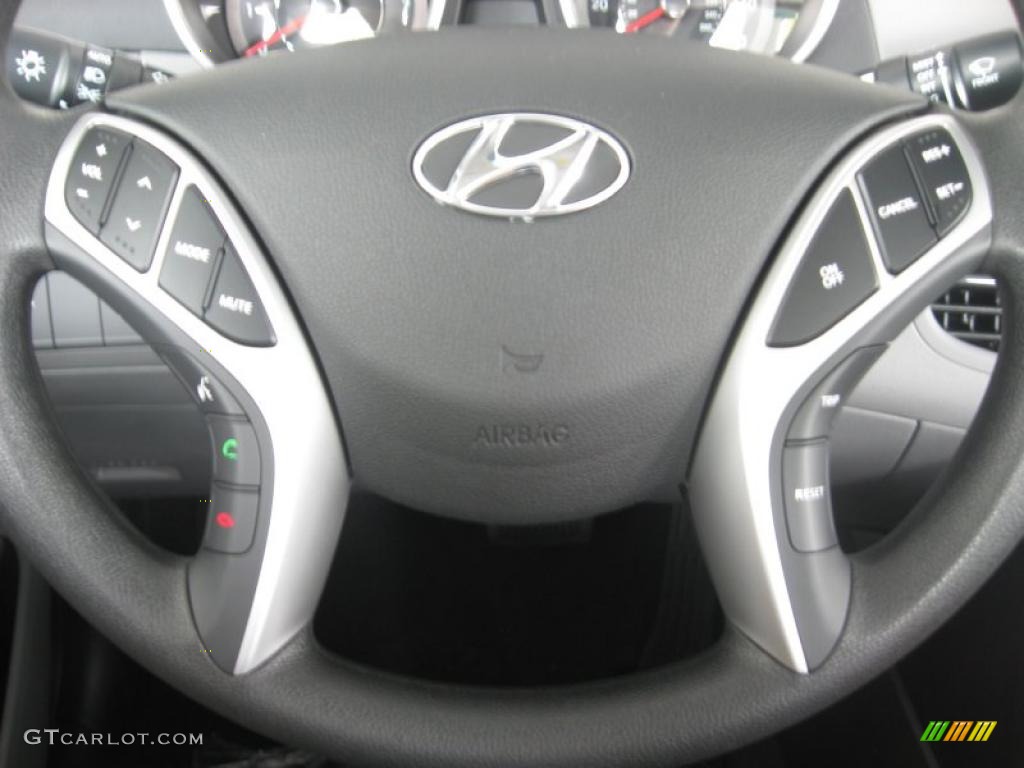 2011 Hyundai Elantra GLS Gray Steering Wheel Photo #49872611