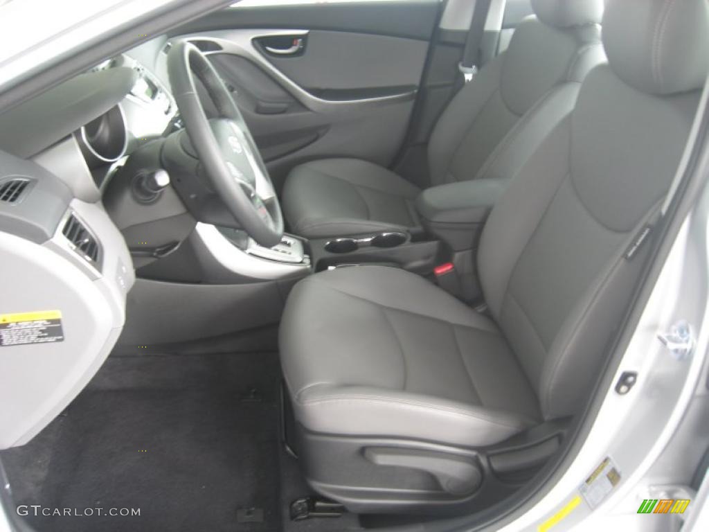 Gray Interior 2011 Hyundai Elantra Limited Photo #49872809