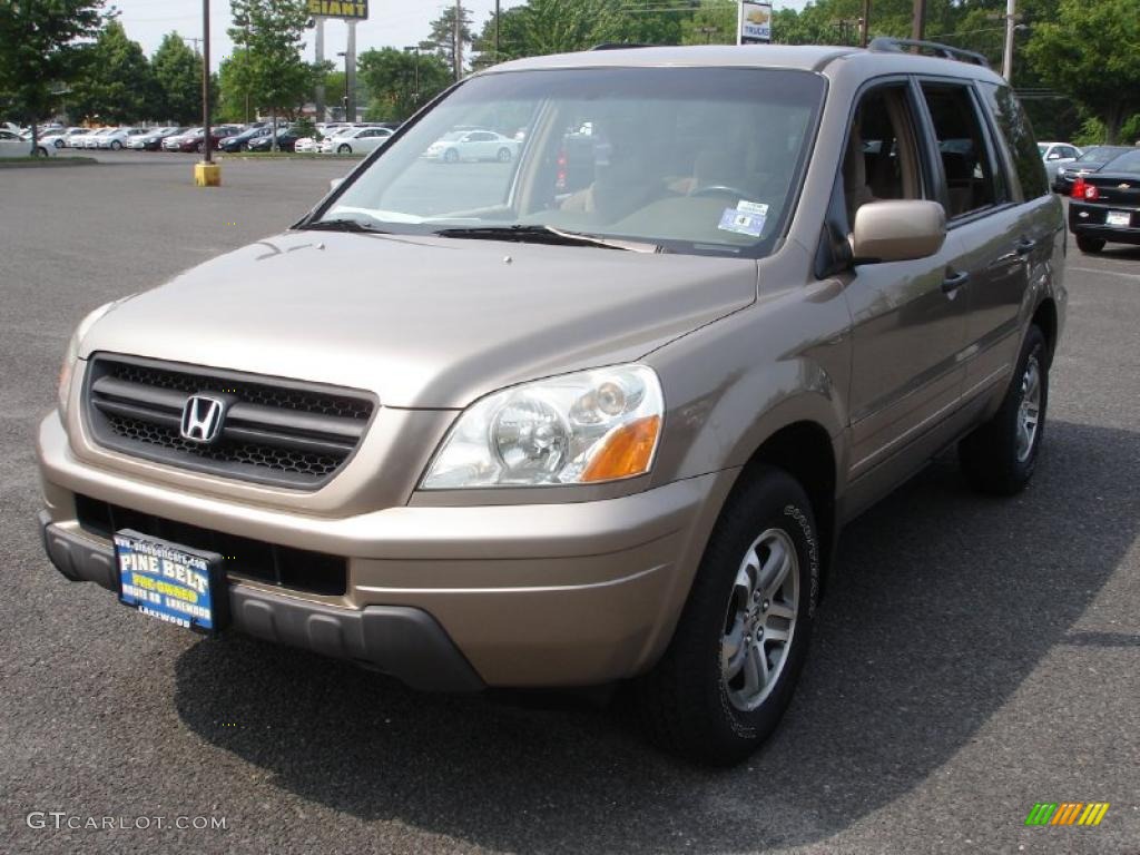 2003 Pilot EX 4WD - Sandstone Metallic / Saddle photo #1