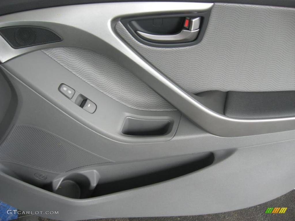 2011 Elantra Limited - Shimmering Silver Metallic / Gray photo #21
