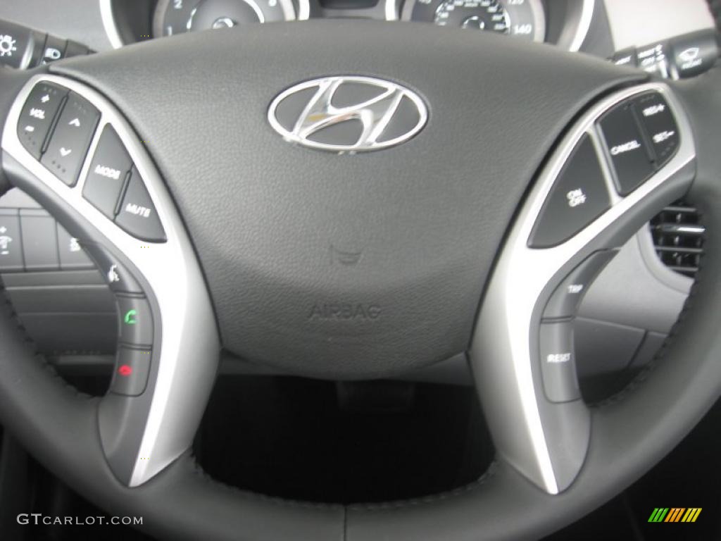 2011 Hyundai Elantra Limited Gray Steering Wheel Photo #49873013