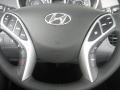2011 Hyundai Elantra Gray Interior Steering Wheel Photo