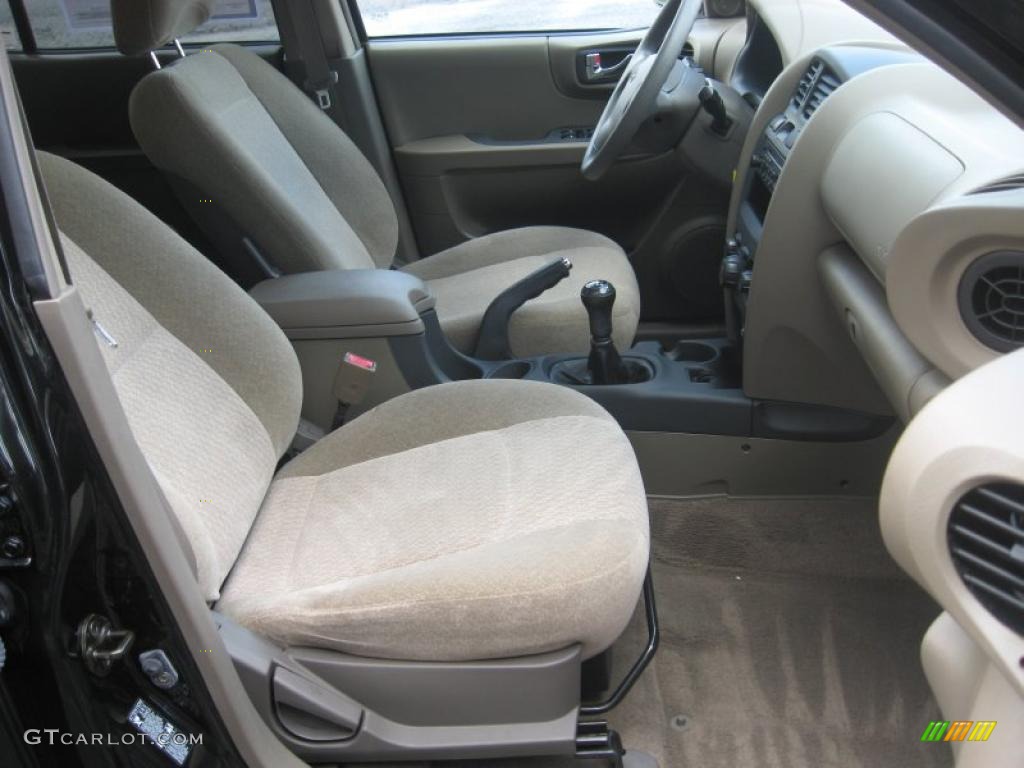 Beige Interior 2004 Hyundai Santa Fe Standard Santa Fe Model Photo #49873793