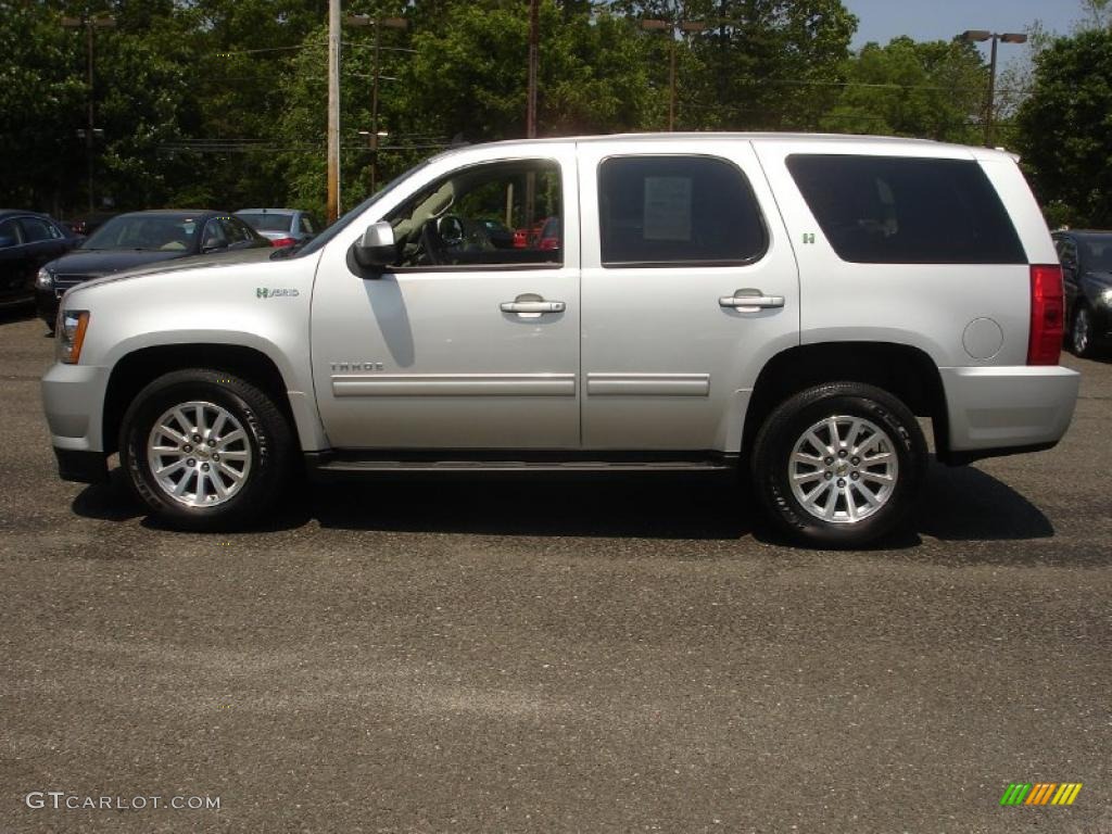 Sheer Silver Metallic 2011 Chevrolet Tahoe Hybrid 4x4 Exterior Photo #49873928