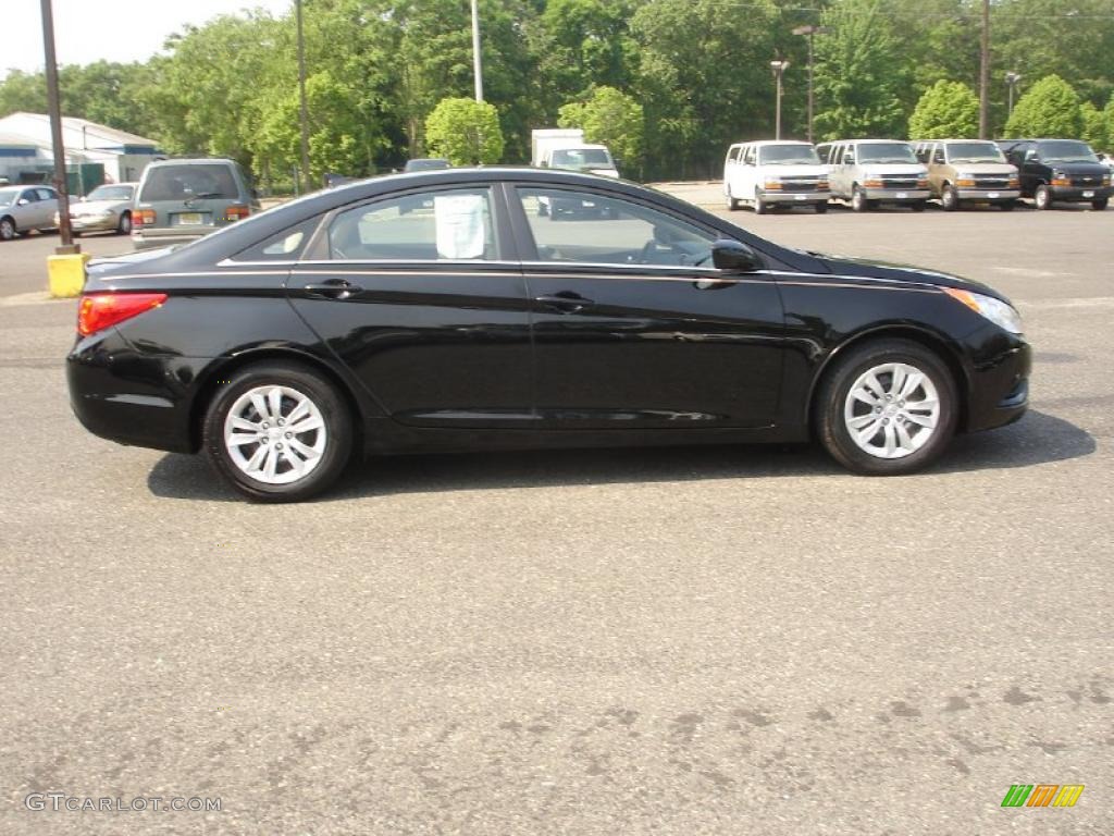 Midnight Black 2011 Hyundai Sonata GLS Exterior Photo #49875527