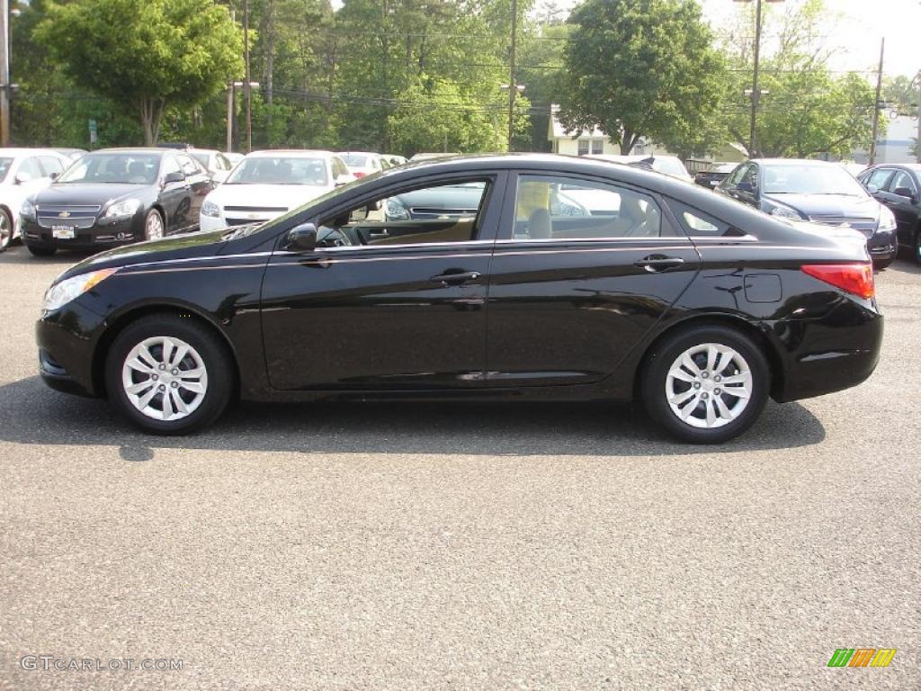 Midnight Black 2011 Hyundai Sonata GLS Exterior Photo #49875557