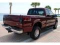 1999 Dark Toreador Red Metallic Ford F350 Super Duty XLT SuperCab 4x4  photo #7