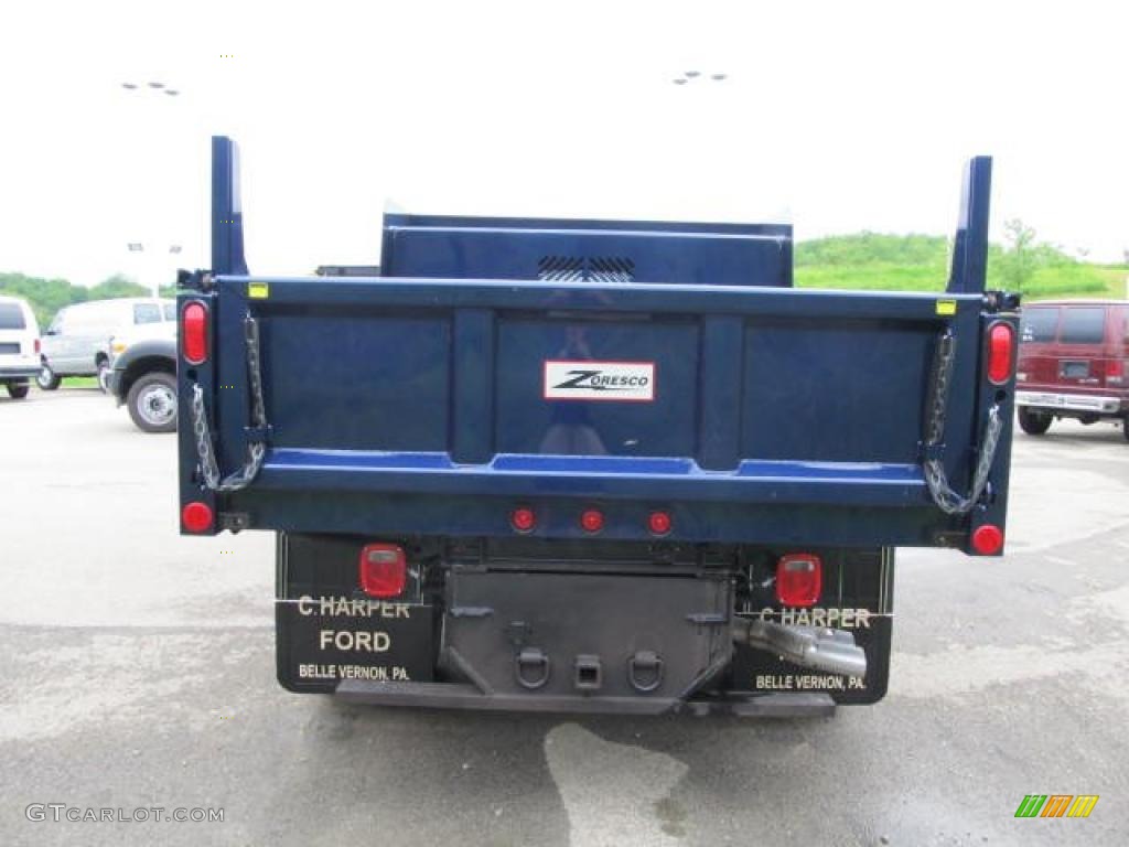 2011 F350 Super Duty XL Regular Cab 4x4 Chassis Dump Truck - Dark Blue Pearl / Steel photo #8