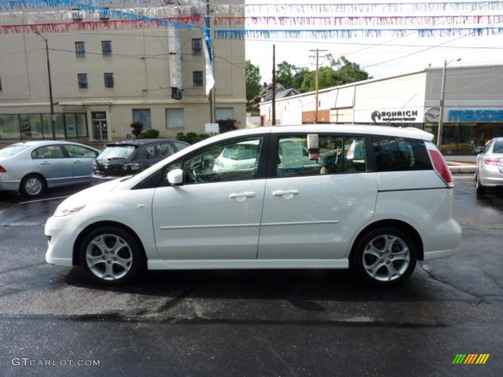 2008 MAZDA5 Sport - Crystal White / Sand photo #2