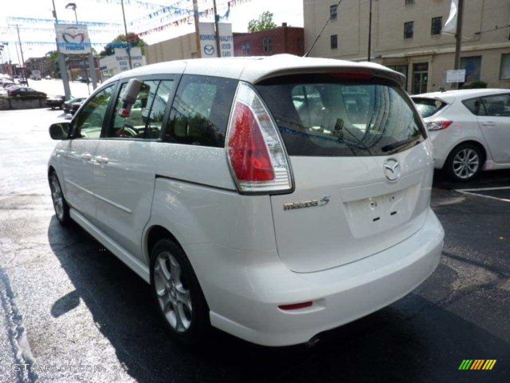 2008 MAZDA5 Sport - Crystal White / Sand photo #3