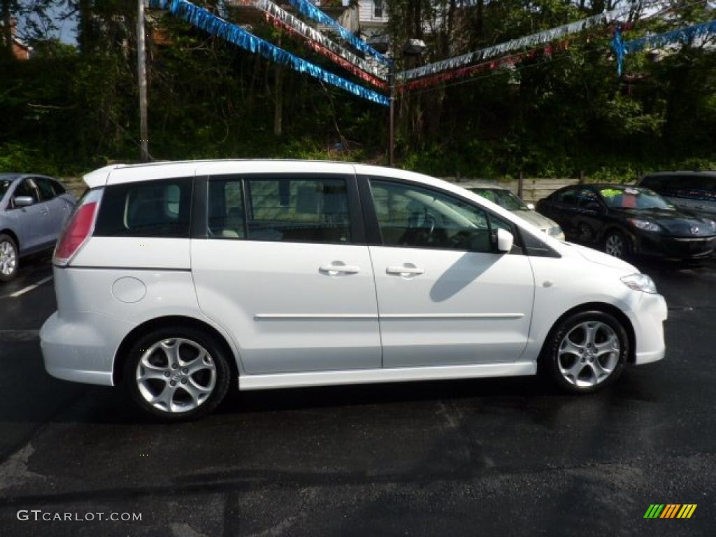 2008 MAZDA5 Sport - Crystal White / Sand photo #6