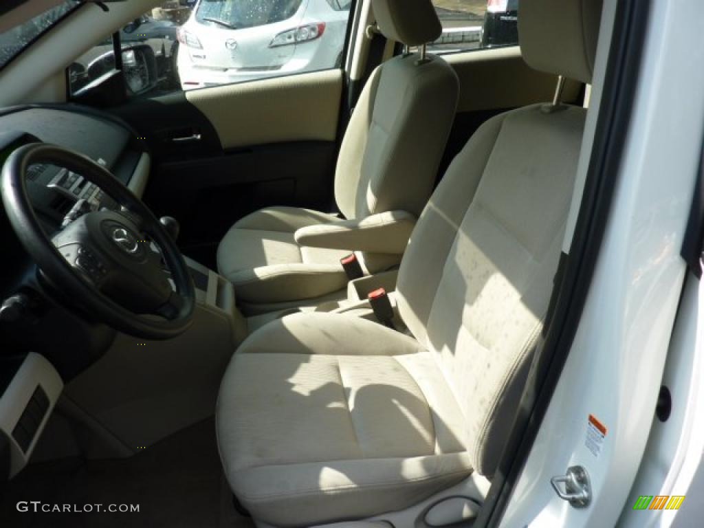 2008 MAZDA5 Sport - Crystal White / Sand photo #7