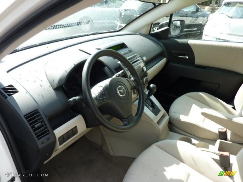 2008 MAZDA5 Sport - Crystal White / Sand photo #16