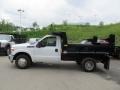 2011 Oxford White Ford F350 Super Duty XL Regular Cab Chassis Dump Truck  photo #11
