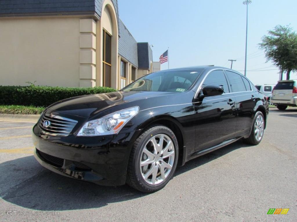 2009 G 37 S Sport Sedan - Black Obsidian / Graphite photo #3