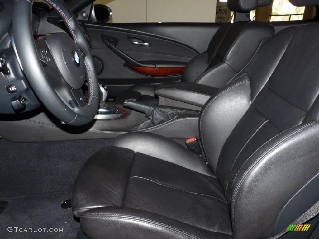 Black Interior 2008 BMW M6 Convertible Photo #49877156