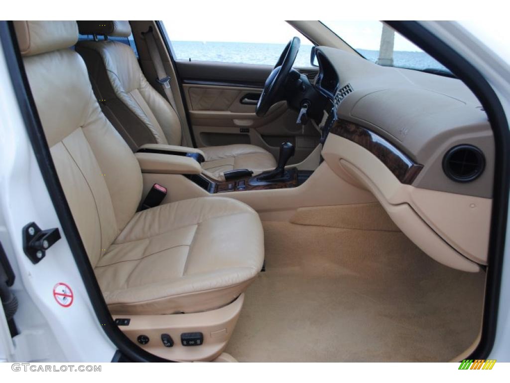 Sand Interior 2002 BMW 5 Series 540i Sedan Photo #49877351