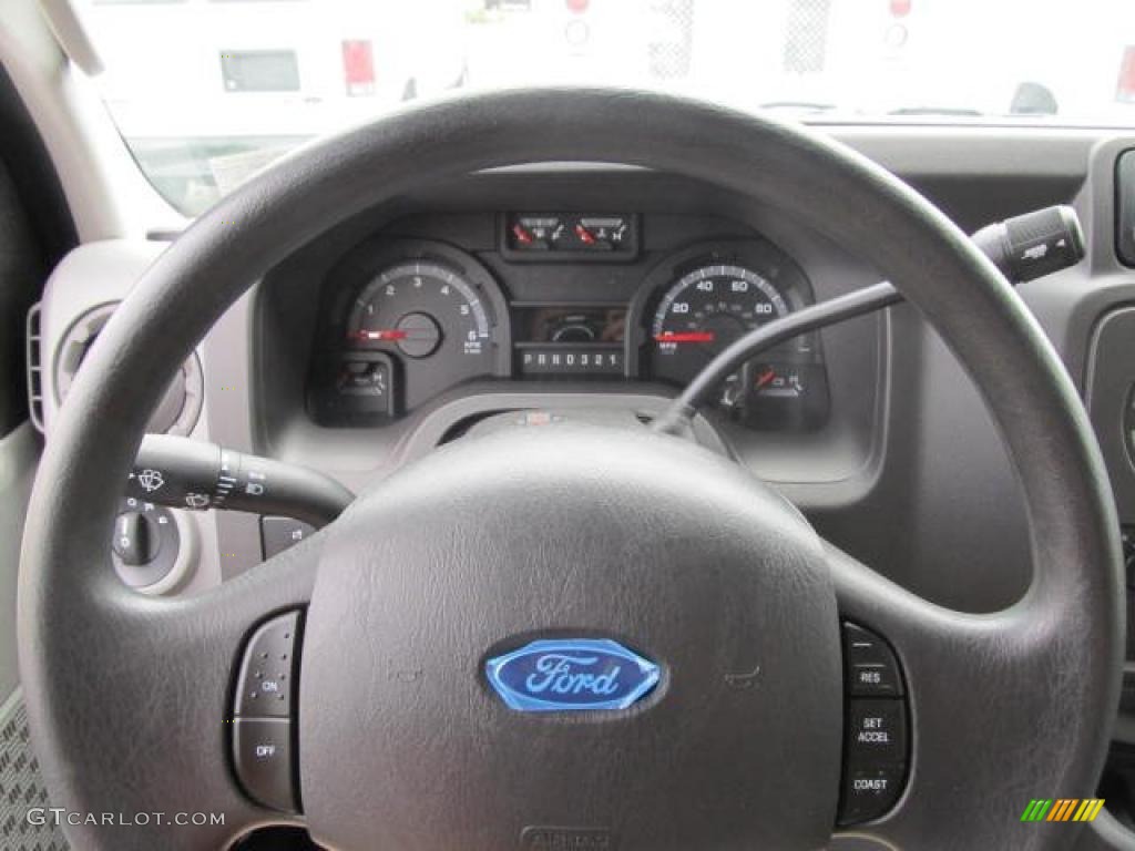 2011 Ford E Series Cutaway E350 Commercial Utility Truck Medium Flint Steering Wheel Photo #49877516