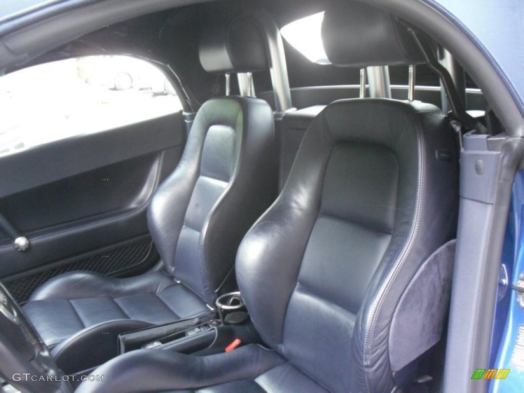 Ebony Interior 2004 Audi TT 1.8T quattro Roadster Photo #49878356