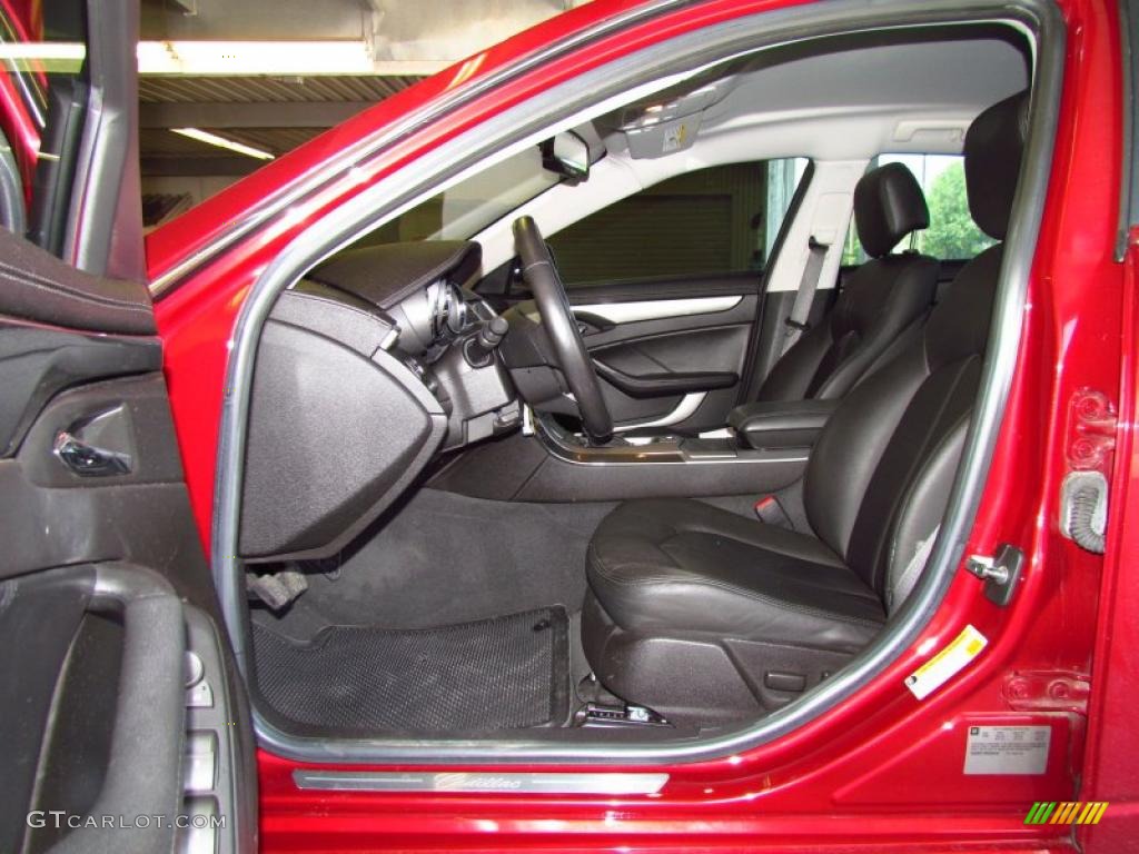 Ebony Interior 2008 Cadillac CTS Sedan Photo #49879556