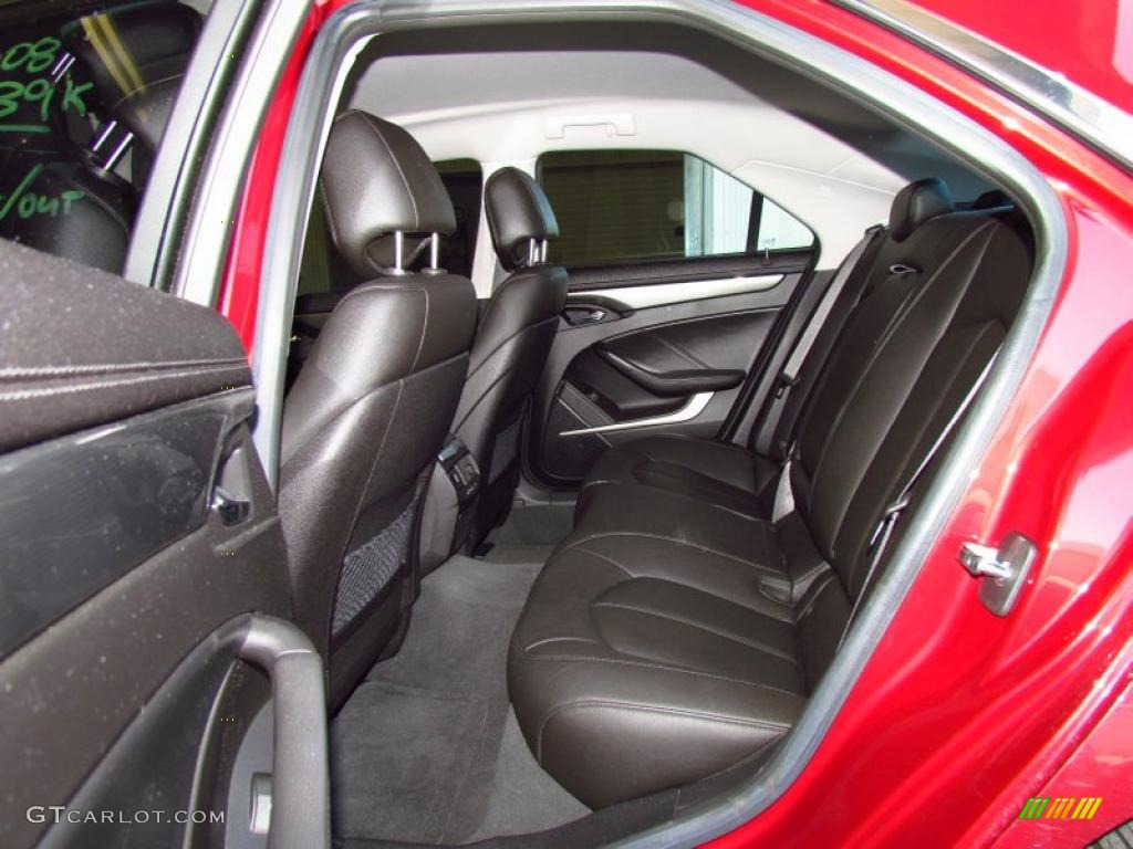Ebony Interior 2008 Cadillac CTS Sedan Photo #49879601