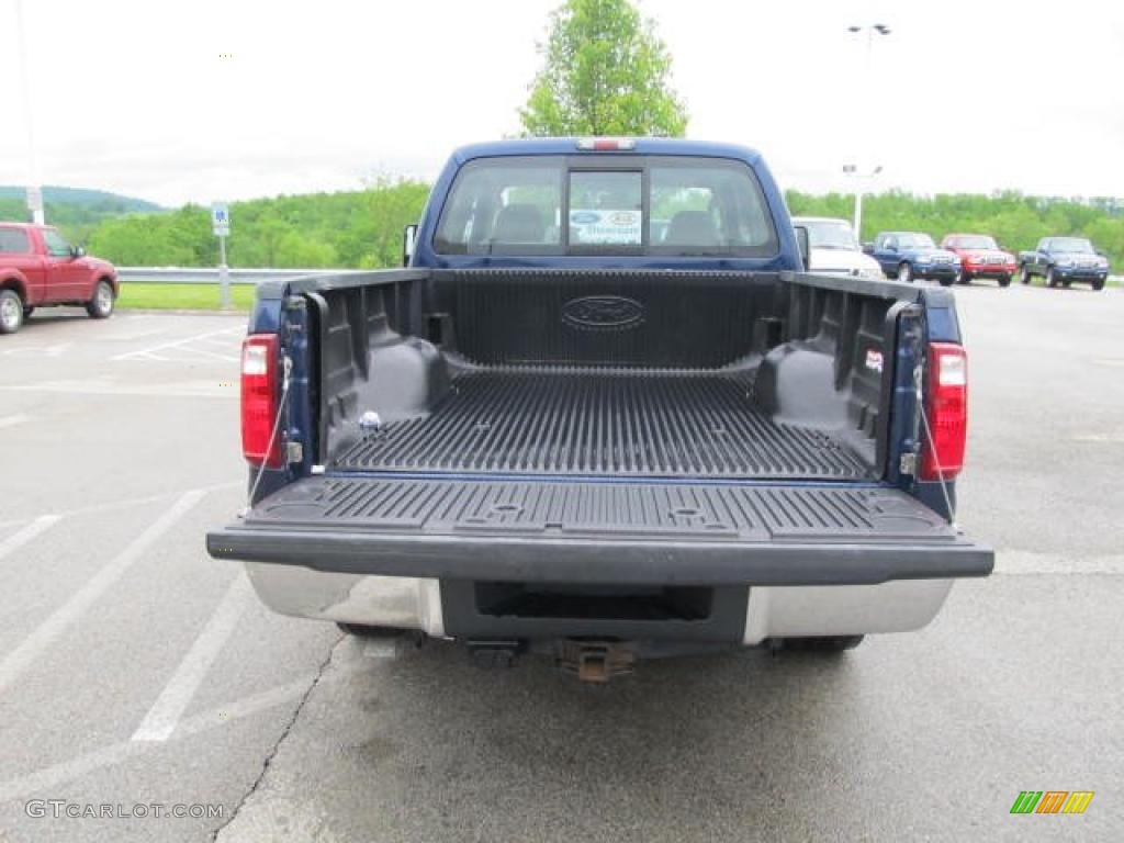 2008 F250 Super Duty XLT SuperCab 4x4 - Dark Blue Pearl Metallic / Medium Stone photo #11