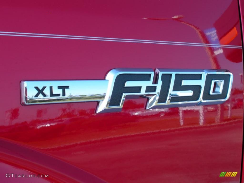 2011 F150 XLT SuperCrew - Red Candy Metallic / Steel Gray photo #4