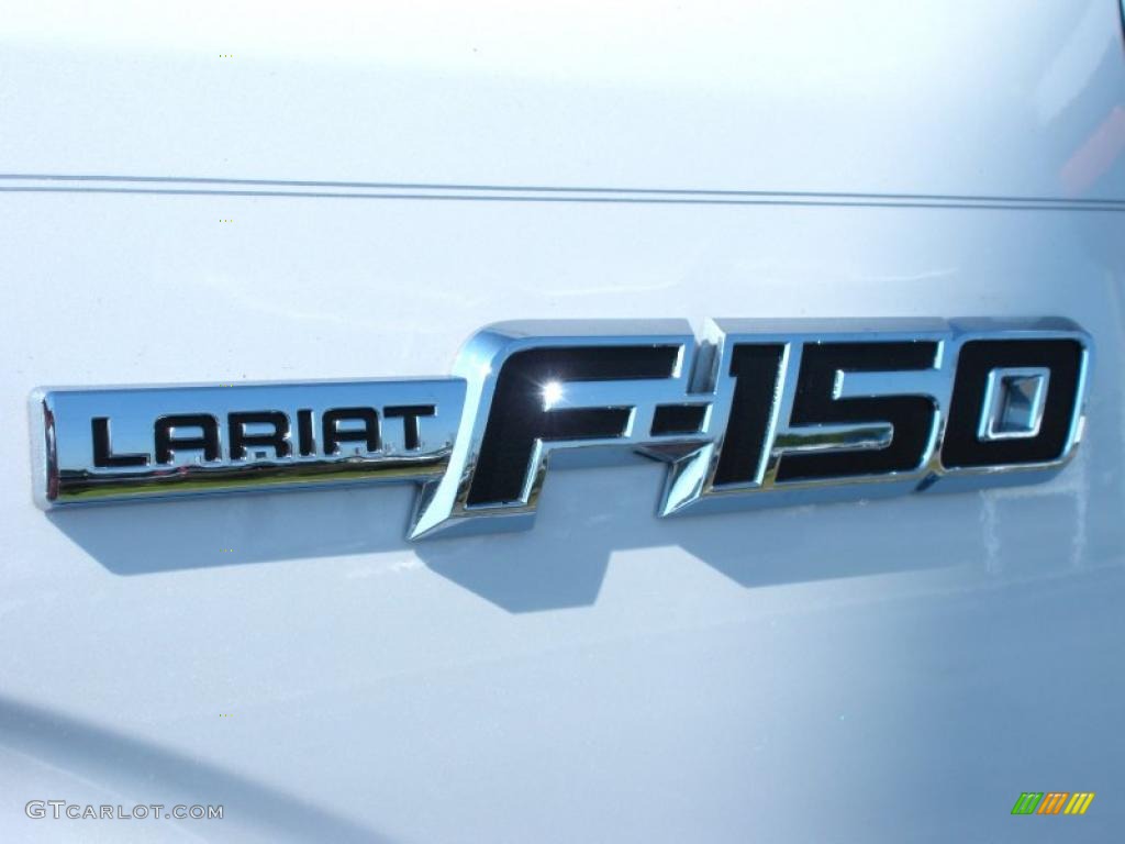 2011 F150 Lariat SuperCrew - White Platinum Metallic Tri-Coat / Steel Gray/Black photo #4