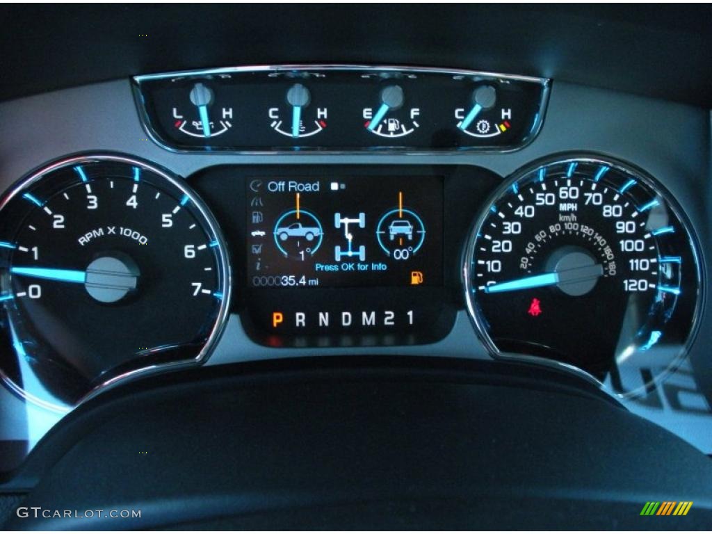 2011 Ford F150 Lariat SuperCrew Gauges Photo #49881611