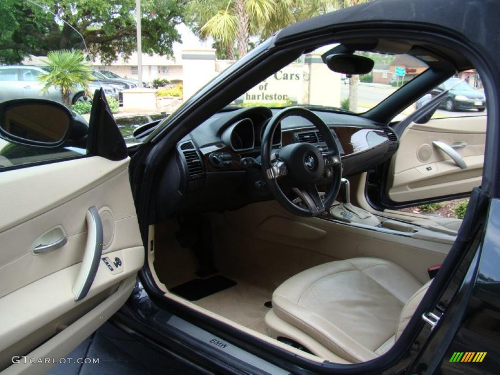 Beige Interior 2006 BMW Z4 3.0i Roadster Photo #49883000