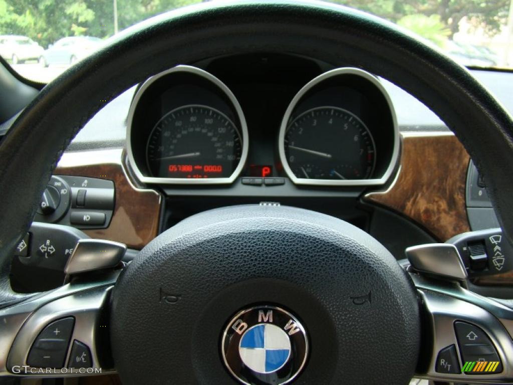 2006 BMW Z4 3.0i Roadster Beige Steering Wheel Photo #49883210
