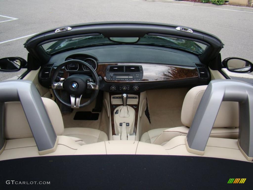2006 BMW Z4 3.0i Roadster Beige Dashboard Photo #49883426