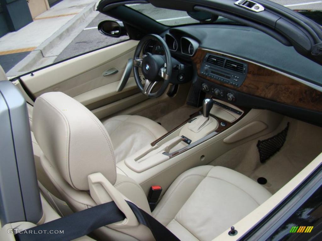 Beige Interior 2006 BMW Z4 3.0i Roadster Photo #49883456