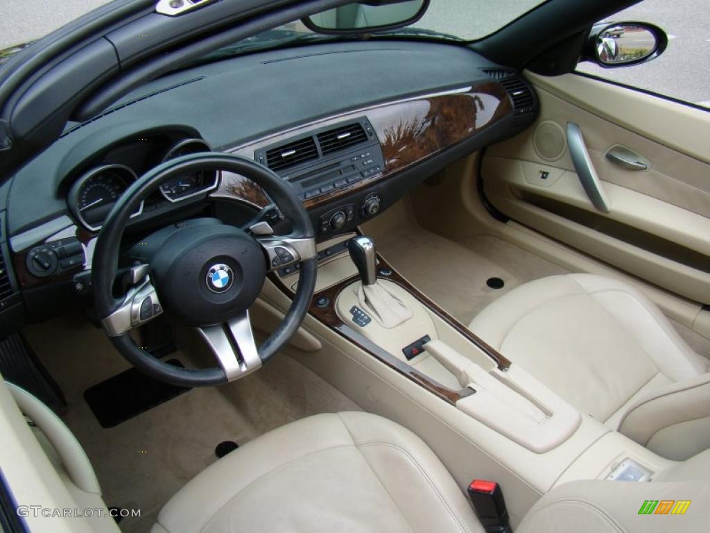 Beige Interior 2006 BMW Z4 3.0i Roadster Photo #49883471