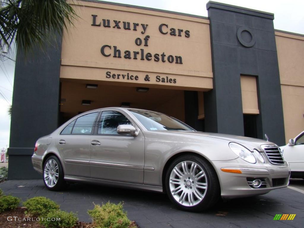 2008 E 350 Sedan - Pewter Metallic / Black photo #1