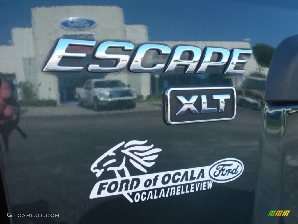 2003 Escape XLT V6 - Aspen Green Metallic / Medium Dark Pebble photo #9