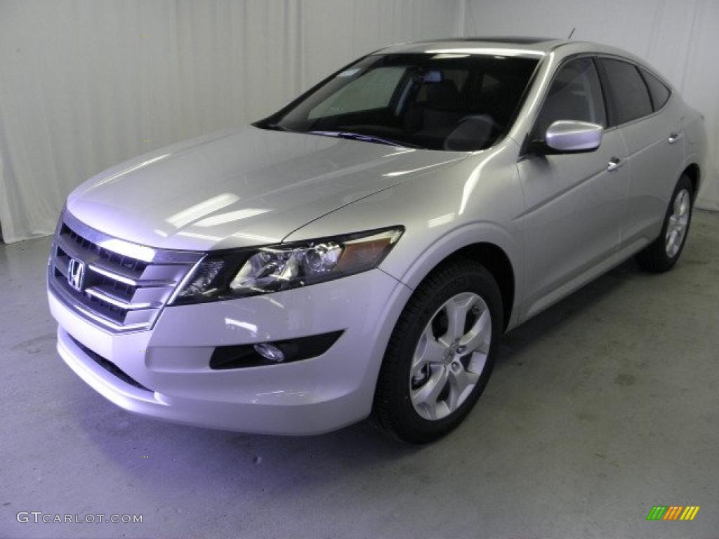 2011 Accord Crosstour EX-L 4WD - Alabaster Silver Metallic / Black photo #3