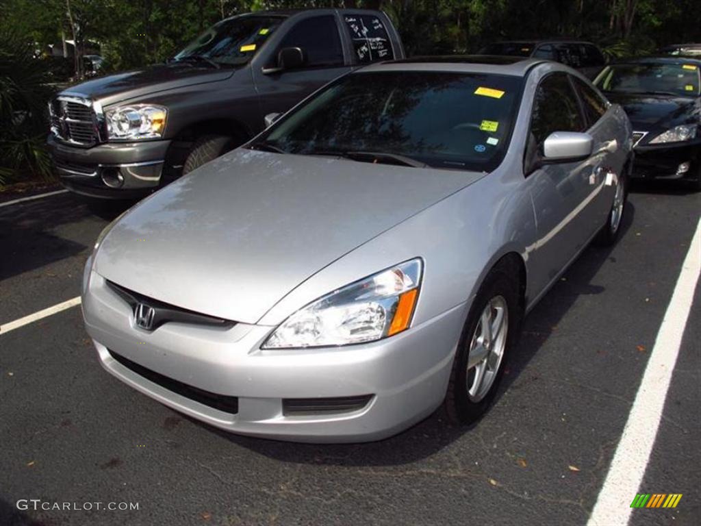 2003 Accord EX Coupe - Satin Silver Metallic / Black photo #4
